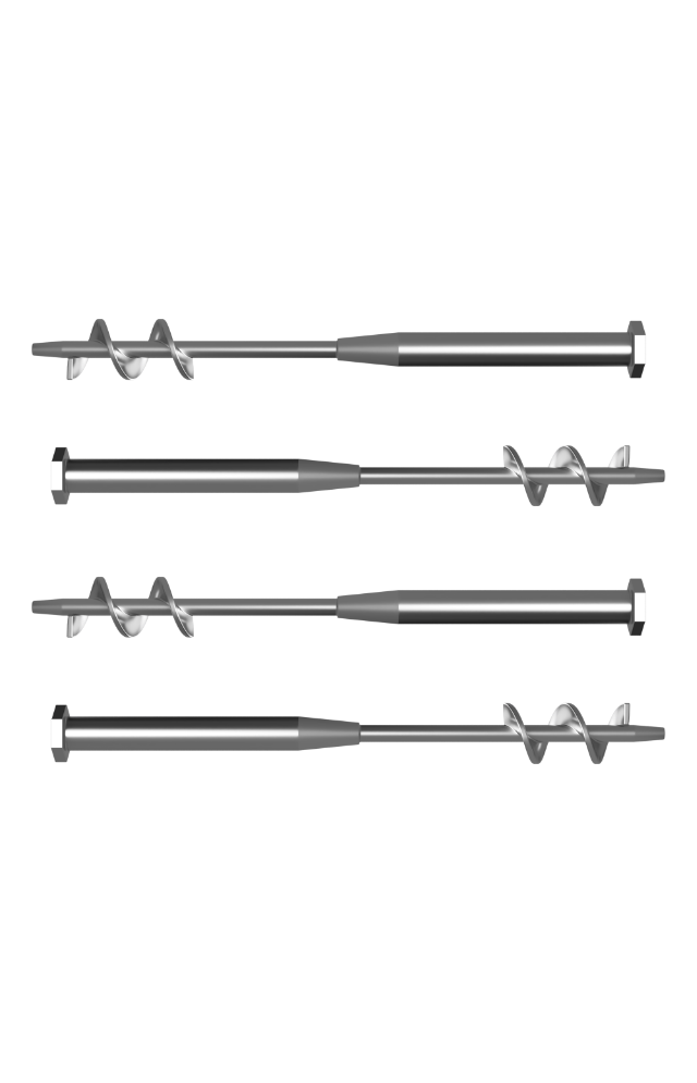 Schrauben für Bodenverankerung 4x H380